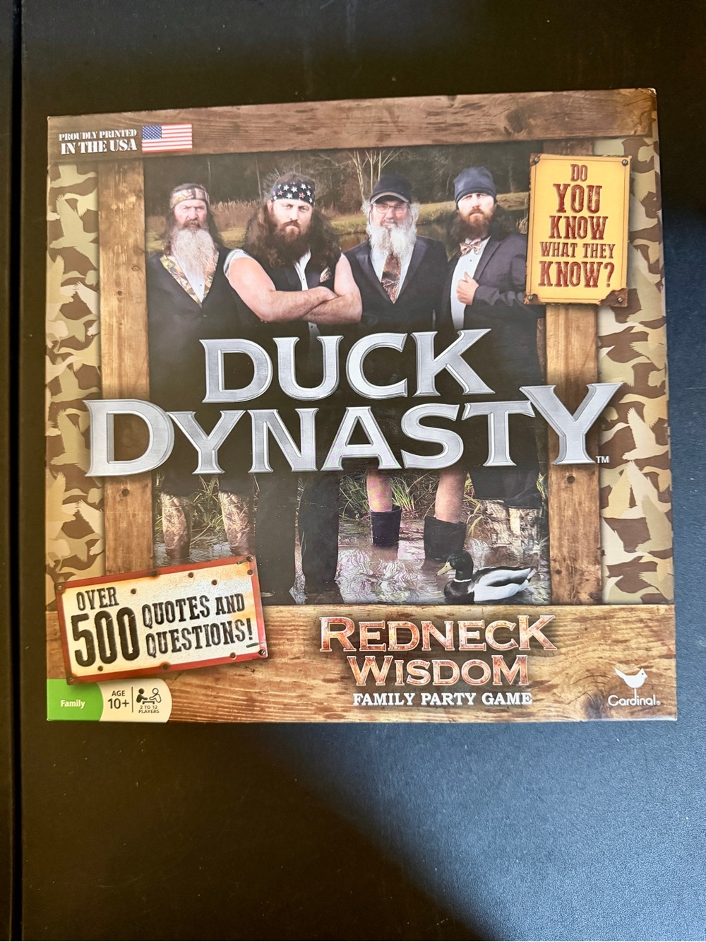 Duck Dynasty Redneck Wisdom Family Party Game - Brown Camouflage Box